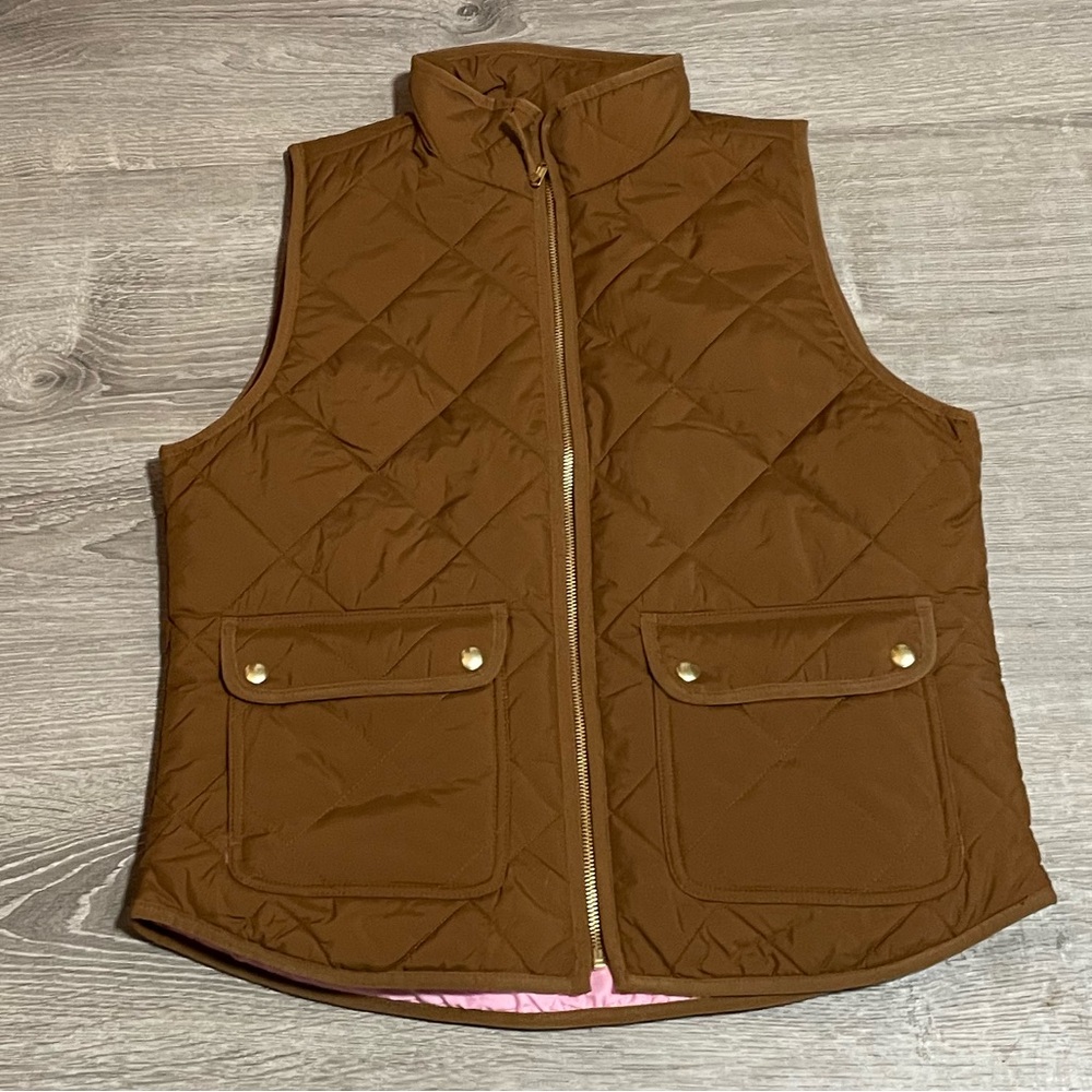 ❤️5/$25❤️ ❤️J. Crew Brown Vest Size Medium